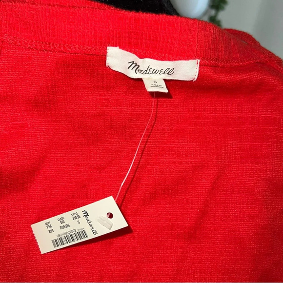 Madewell Size S Red Tank Top Texture & Thread Boxy - Picture 5 of 5